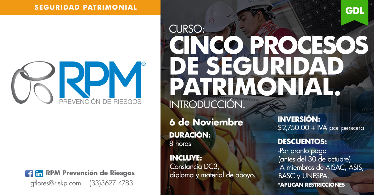 CINCO PROCESOS DE SEGURIDAD PATRIMONIAL